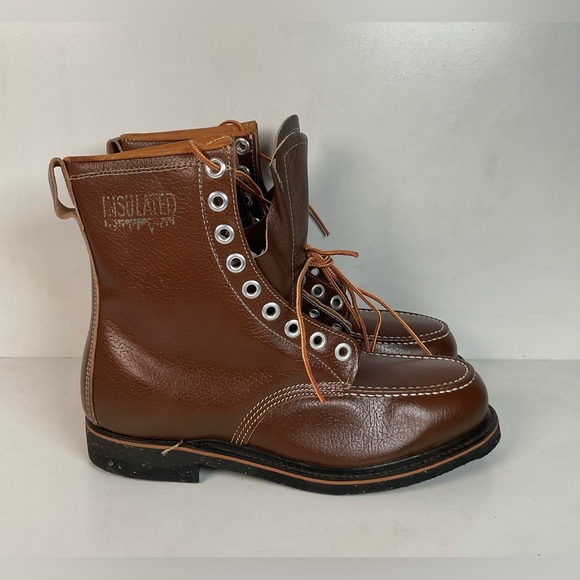 Vintage Thom McAn Moc Toe Boots | Insulated | Safety Toe | 1960s | Men’s 9 E main image 12